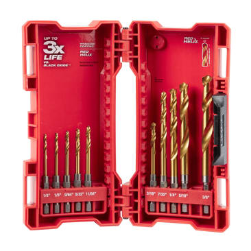 MILWAUKEE 48-89-4633 10PC HEX DRILL BIT SET TITANIUM