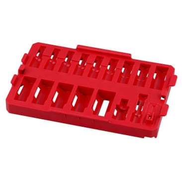 MILWAUKEE 49-66-6830 SHOCKWAVE IMP 3/8 DR 17PC SAE TRAY -RED