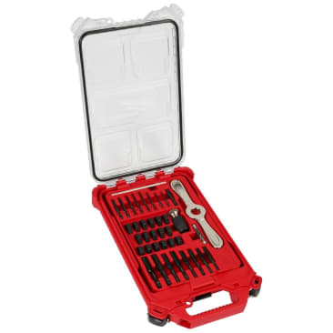 MILWAUKEE 49-22-5604 38PC SAE TAP & DIE PACKOUT SET WITH HEX-LOK 2-IN-1 HANDLE