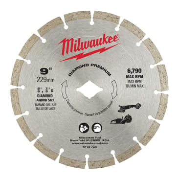 MILWAUKEE 49-93-7025 9 DIAMOND PREMIUM SEGMENTED BLADE