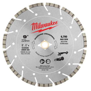 MILWAUKEE 49-93-7125 9 DIAMOND UNIVERSAL SEGMENTED BLADE