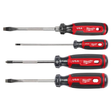 MILWAUKEE MT200-4 CUSHION GRIP SCREWDRIVER SET (4 PACK)