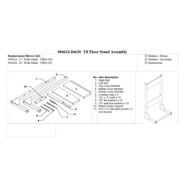 NTI 84624 TFT FLOOR STAND