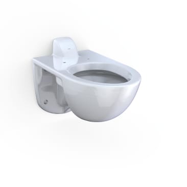 TOTO CT728CUVG#01 COMMERCIAL WALL MOUNT HIGH EFFICIENCY ELONGATED ADA WATER CLOSET 1.0GPF WITH BACK SPUD COTTON WHITE