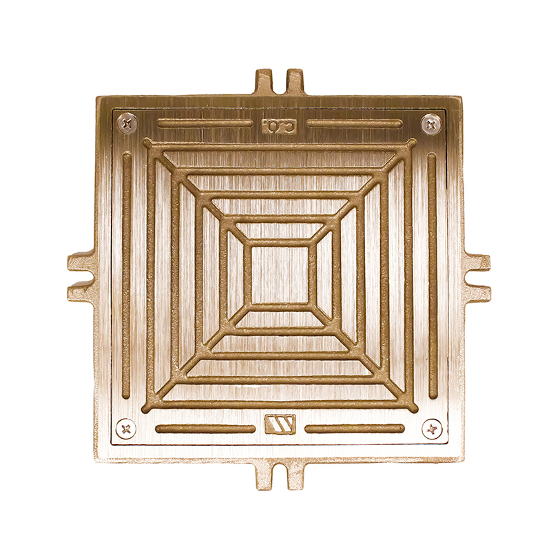 WATTS Drainage CO-300-S7-1 7" Square Nickel Bronze Access Cover