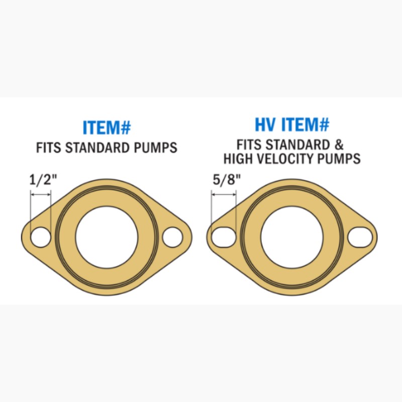 Webstone 1 1/4 IPS x Pump Flange, Full Port Brass Ball Valve H-40405HV