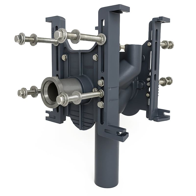 Zurn Z1202-ND4 High Performance Vertical Water Closet Carrier, Back-to-Back, Siphon Jet, 4" No Hub