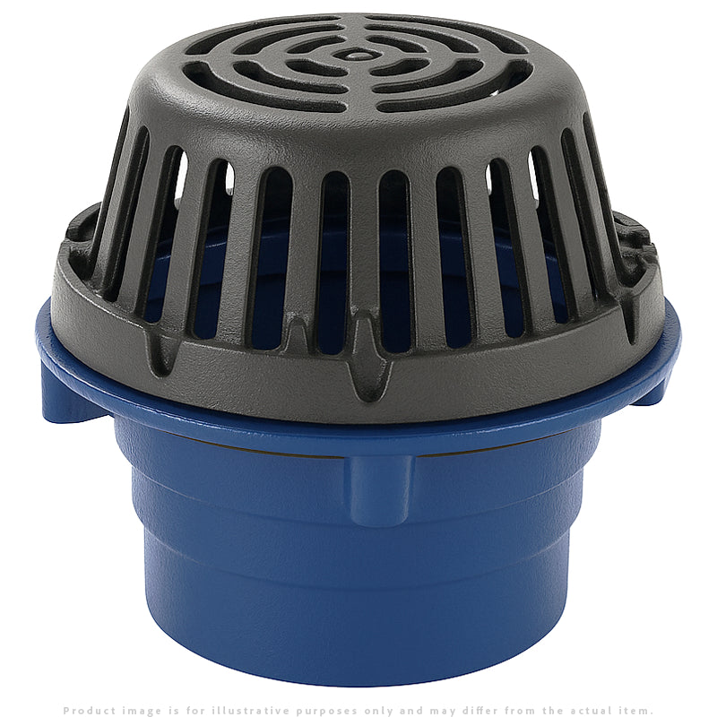 Zurn Z125 8" Diameter Roof Drain with Low Silhouette Dome