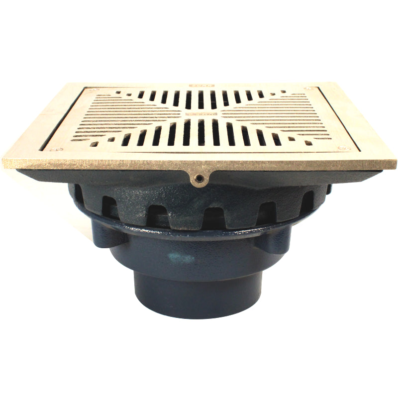 Zurn Z158 10" Square Top Promenade Deck Drain