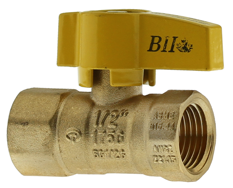 Boshart 0832-05 12MAS315LH 1/2" IPS GAS BALL VALVE W/LEVER HANDLE