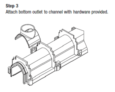 Zurn Z886-U6 6" No-Hub Bottom Outlet