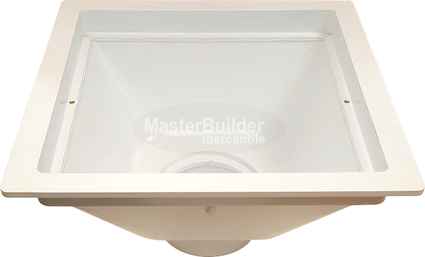 Zurn FD2370 PVC 12" x 12" x 8" Square Floor Sink