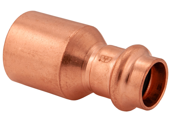 BMI 1-1/2" x 1-1/4" Wrot Copper Press-Fit FTG x P Bushing Fitting Item 47135 