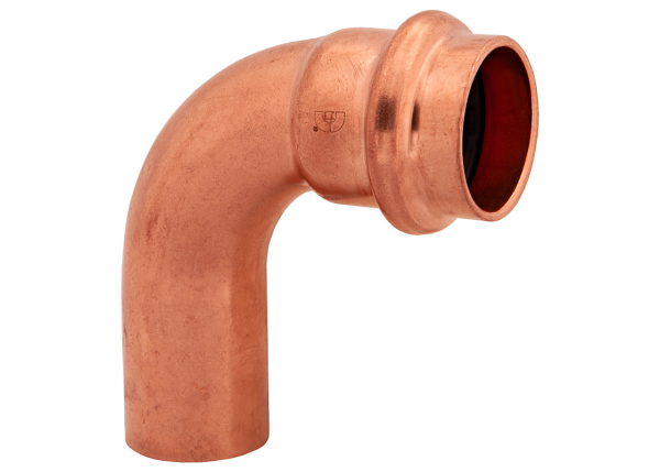 BMI 1-1/4" Wrot Copper Press-Fit FTG x P 90 Degree Street Elbow Fitting Item 47357 