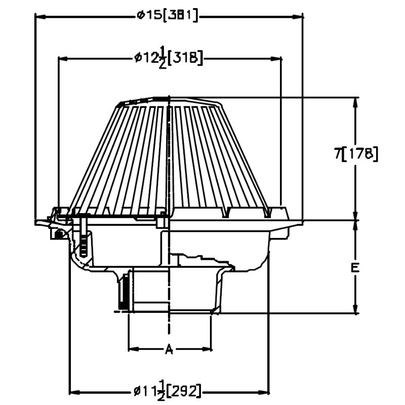 Zurn Z100 15" Diameter Roof Drain Series (Canada)